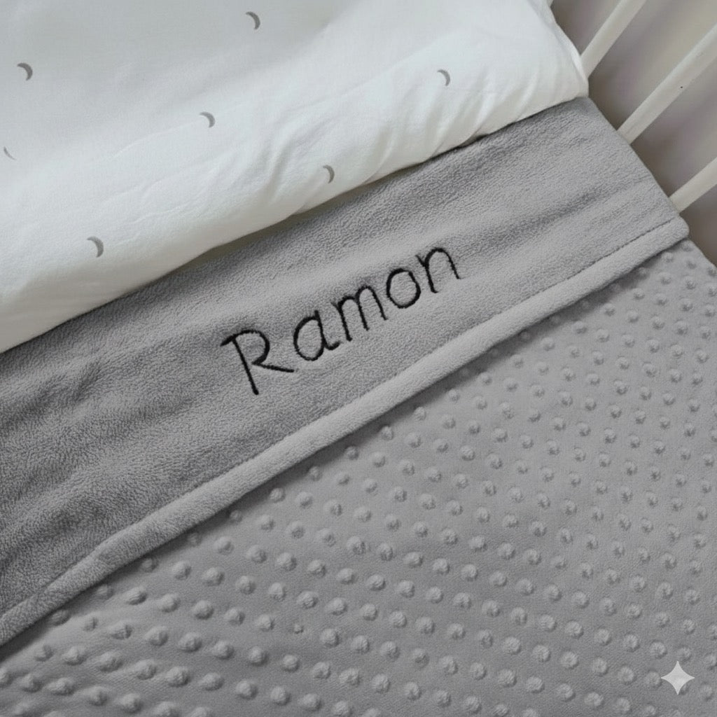 Personalisierte Baby bettdecke mit Namen