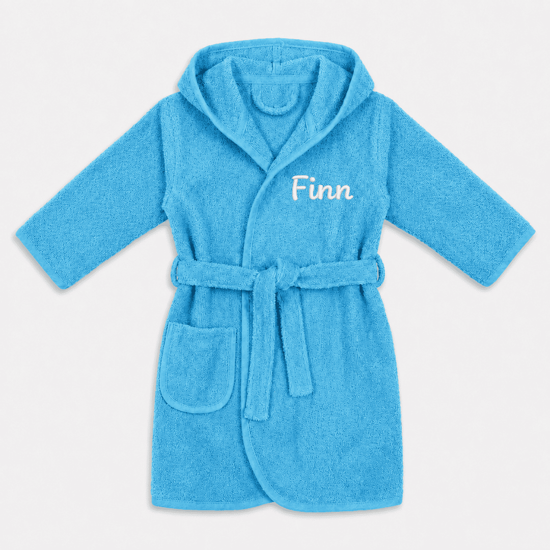 Baby- & Kinderbademantel mit gesticktem Namen