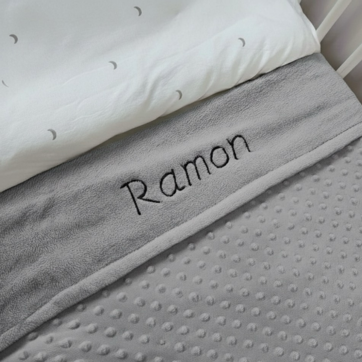 Personalisierte Baby bettdecke mit Namen